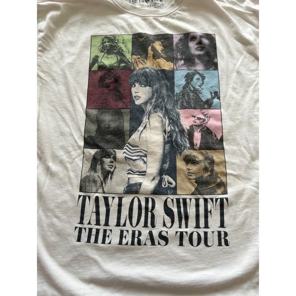 Taylor Swift The Eras Tour 2023 Concert T-Shirt White XS Graphic Tee Merch